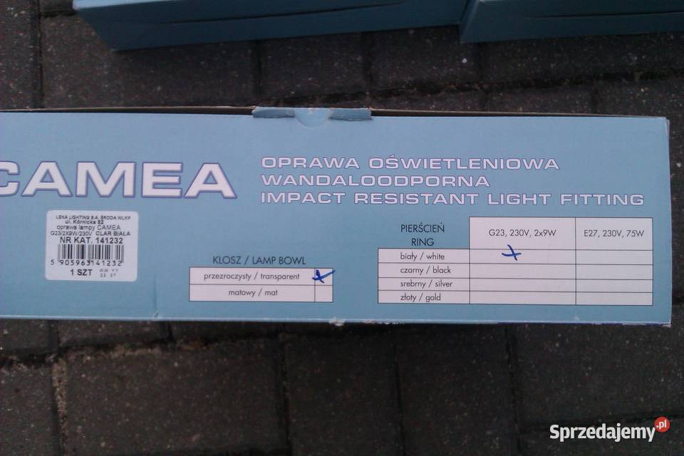 Plafon oświetleniowy CAMEA G23 Uderzenioodporna Warszawa sprzedam