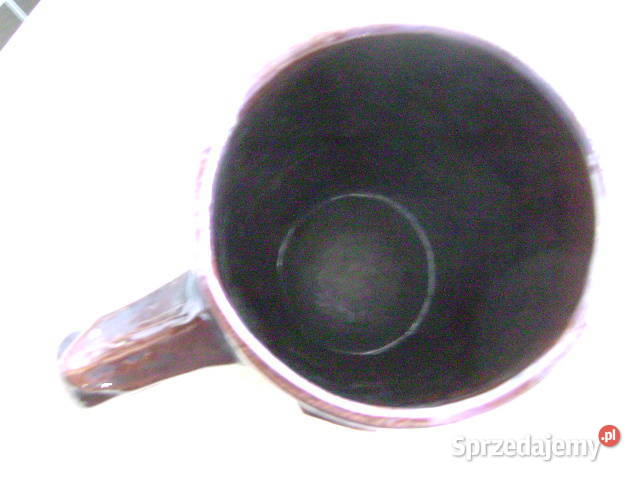 Starocie z PRL Wędkarstwo Kufel ceramiczny 1 pomorskie