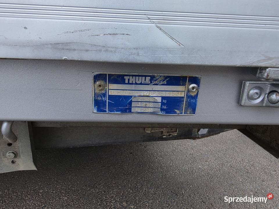 Thule T3 Laweta przyczepa faktura vat łódzkie Łowicz