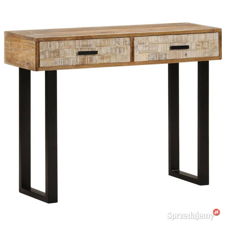 Stolik konsolowy 100x30x75 lite drewno mango Warszawa