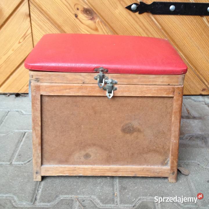 Drewniana szafka szafeczka stołek lata 6070te 32cm Warszawa sprzedam