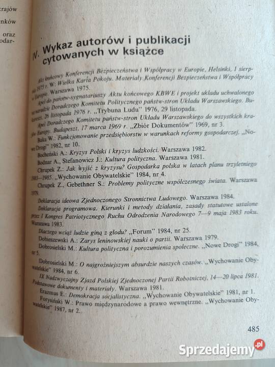 Z problematyki politycznej gospodspoł Polski PRL Katowice sprzedam