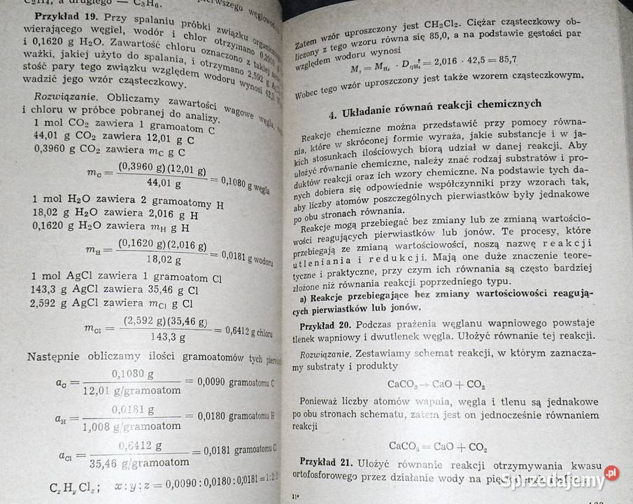 Podstawy obliczeń chemicznych Henryk Całus Pozostałe