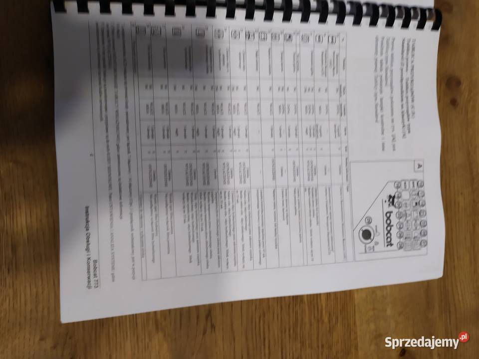 Instrukcja obsługi i konserwacji dtr bocat 773 Pozostałe małopolskie sprzedam
