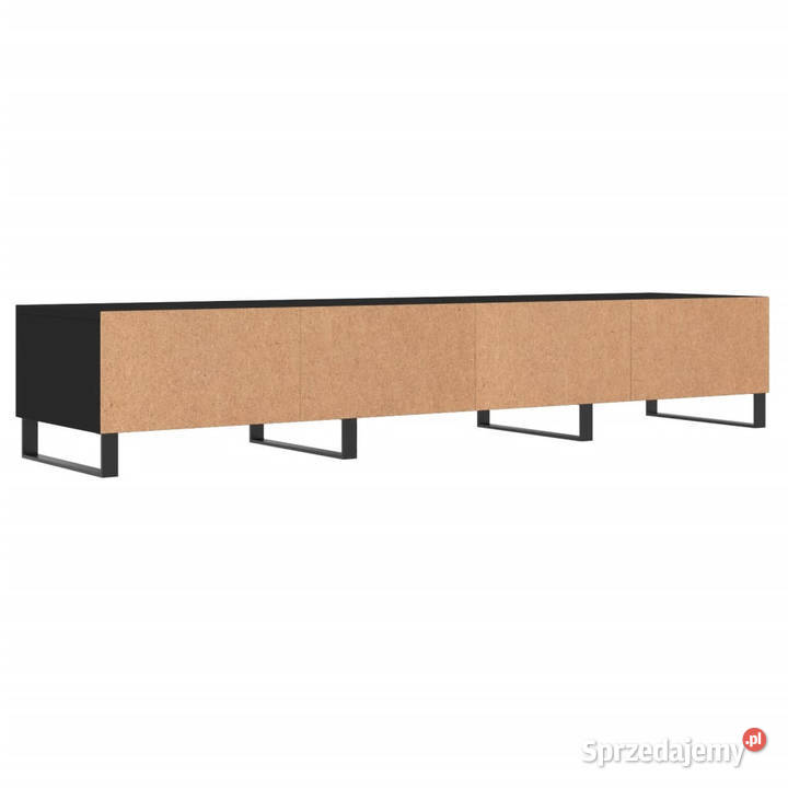 Szafka pod TV czarna 150x36x30 materiał Warszawa