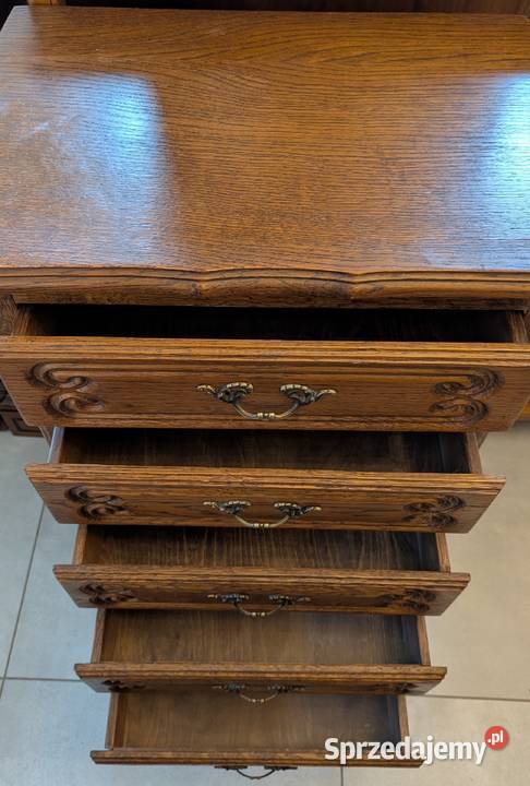 Dębowa szyfonierakomoda ludwikowskasklep Dąbrowa śląskie