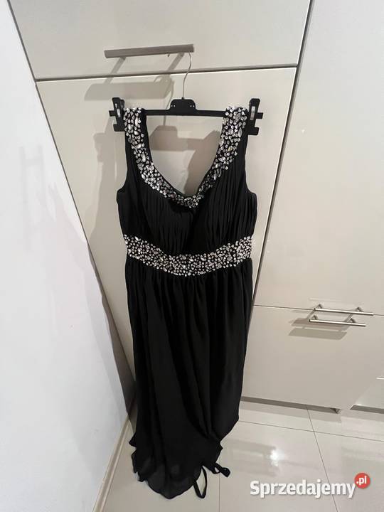 Długa elegancka balowa sukienka z cekinami Gdańsk