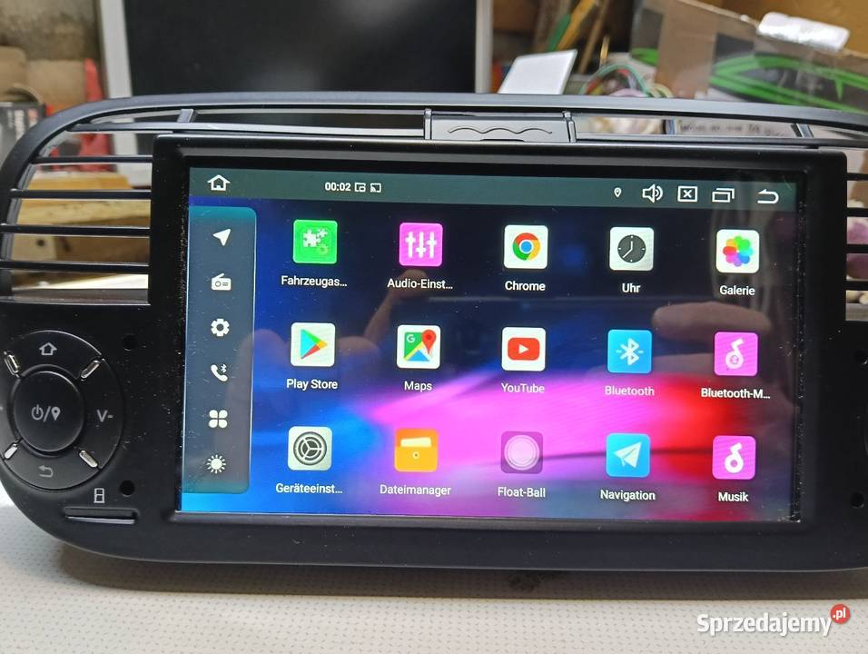 Radio Android Fiat 500 dedykowane Drążdżewo Nowe