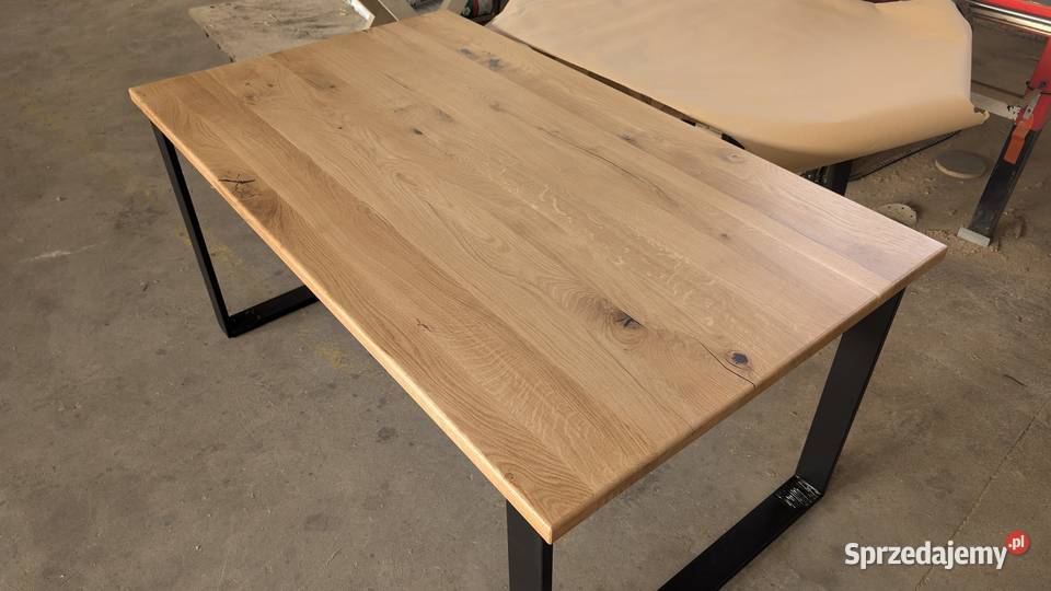 Stół dębowy 160x93 na metalowych nogach loft Olsztyn