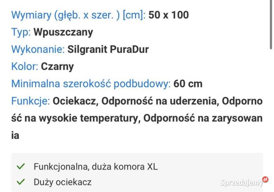 Zlew zlewozmywak czarny blanco nowy lubelskie