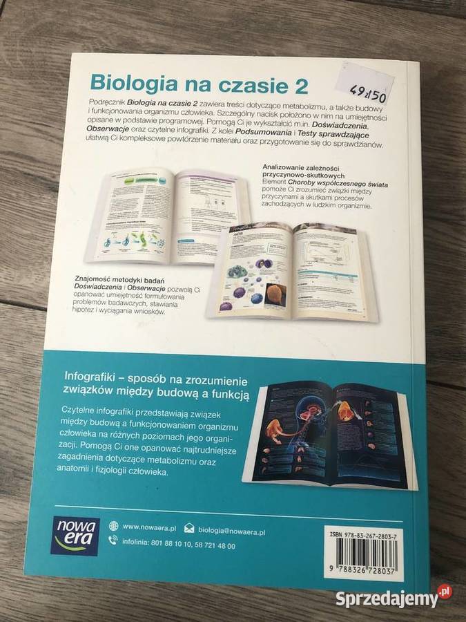 Biologia Na Czasie 2 Podręcznik Dla Szkół Ponadgimnazjalnych Zakres Rozszerzony Biologia na czasie 2 Bielawa - Sprzedajemy.pl