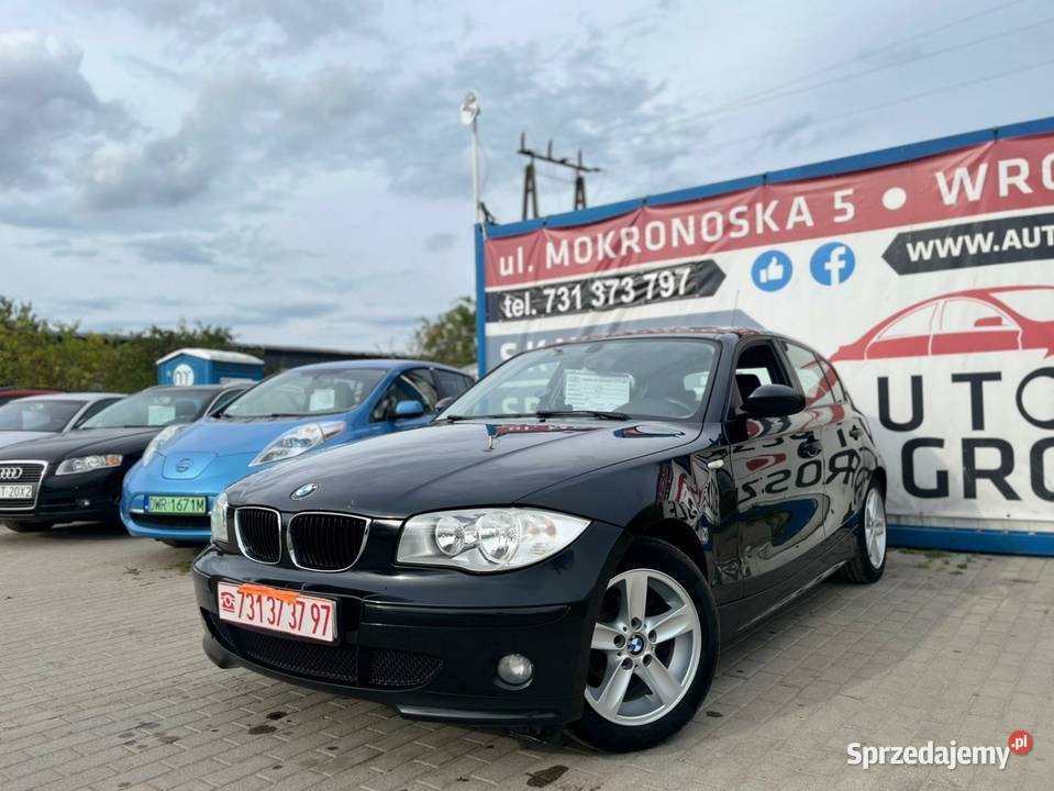 BMW 116i 16 Benzyna 2005 Klimatyzacja Alufelgi 5 Rok produkcji 2005 Wrocław