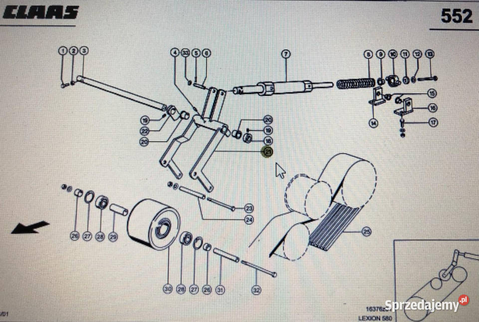 CLAAS 00 0644 877 0Claas dżwignia sprzęgłaClaas Jastrzębniki
