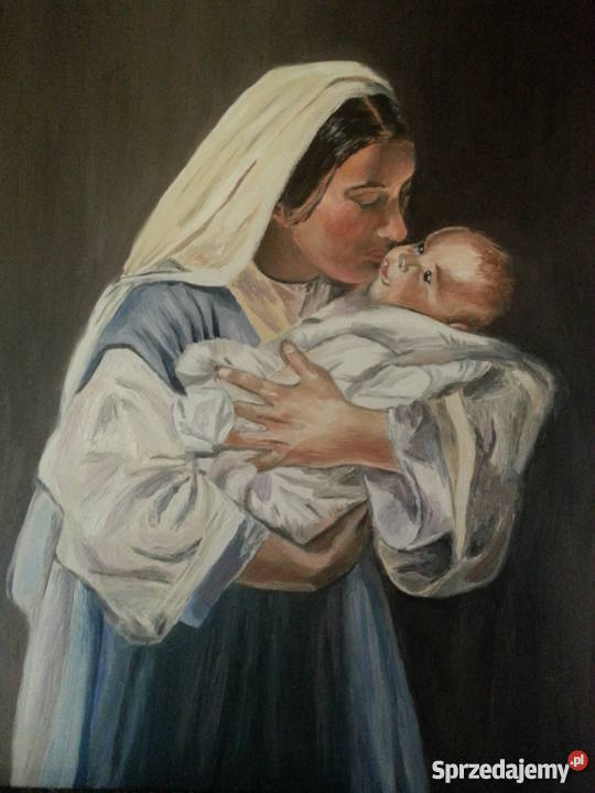 Obraz olejny Maryja z Dzieciątkiem Zawoda