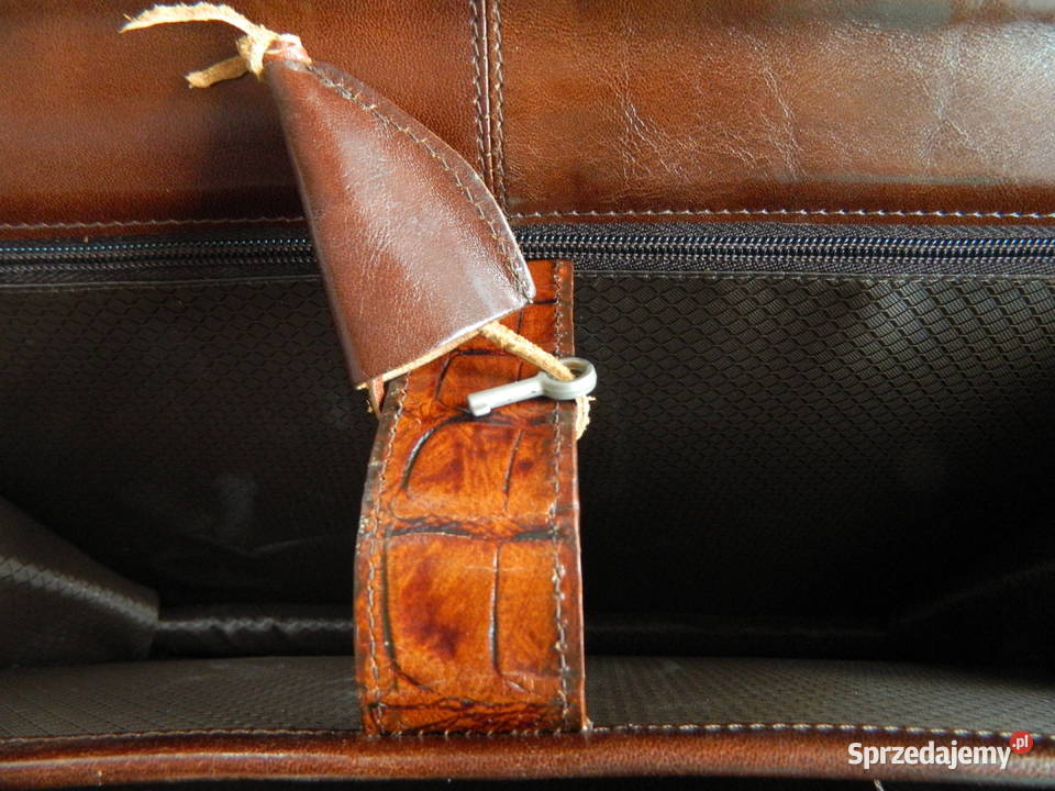 Skórzana damska teczka aktówka na dokumenty Torby i torebki Wałbrzych