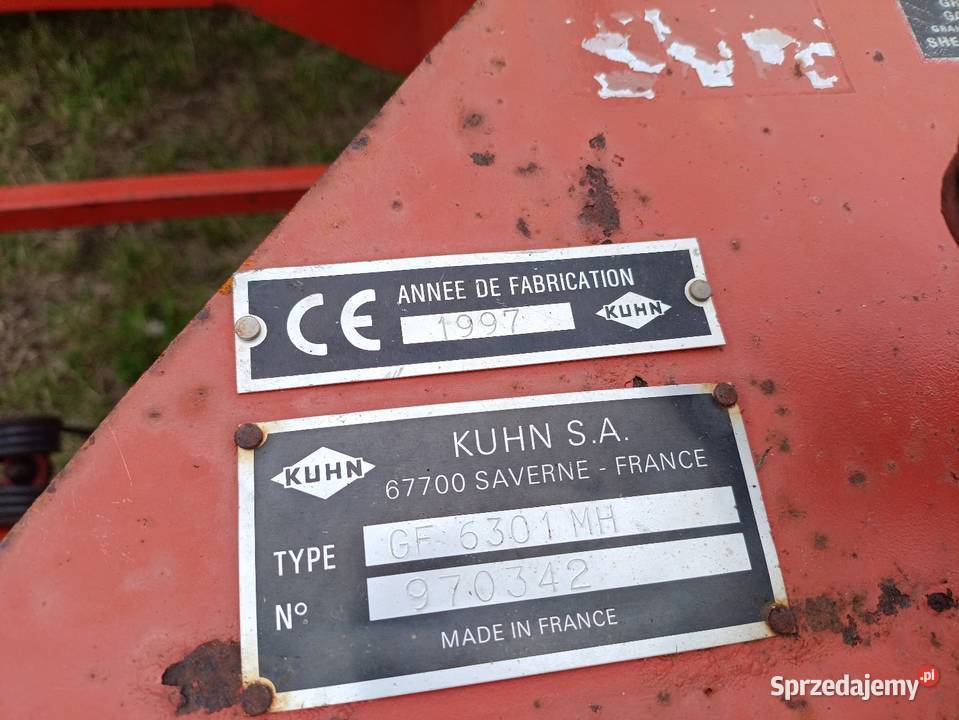 Przetrząsarka kuhn GF 6301 zgrabiarka Stężyca