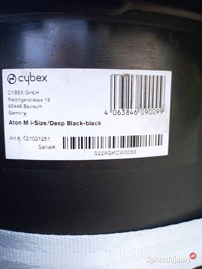 Nosidełko Cybex Testy zderzeniowe 5 punktów Kutno