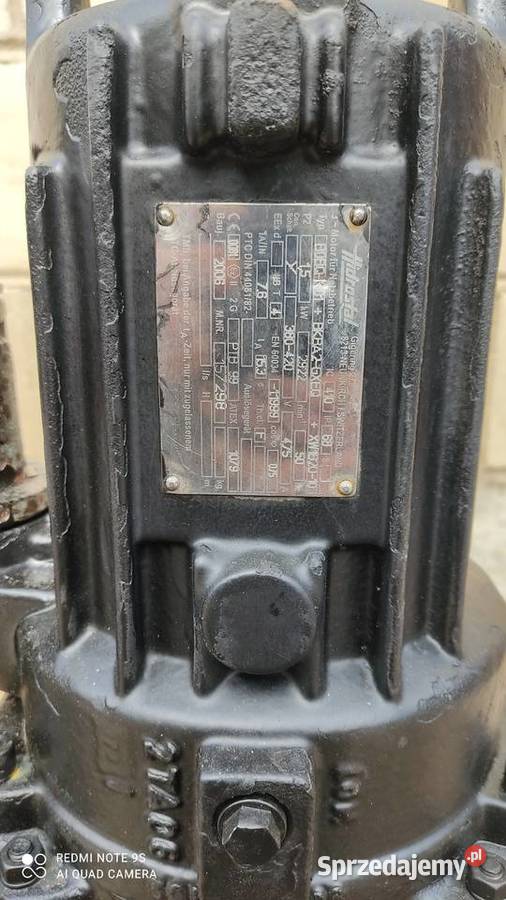 pompa zatapialna szlamowa gurnicza Hidrostal 15