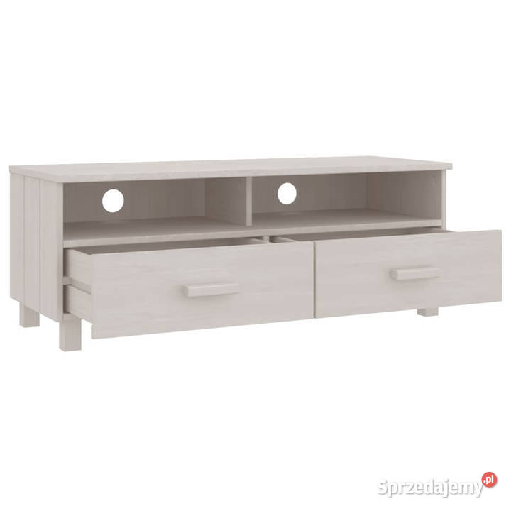 Szafka pod TV HAMAR biała 106x40x40 lite drewno Warszawa