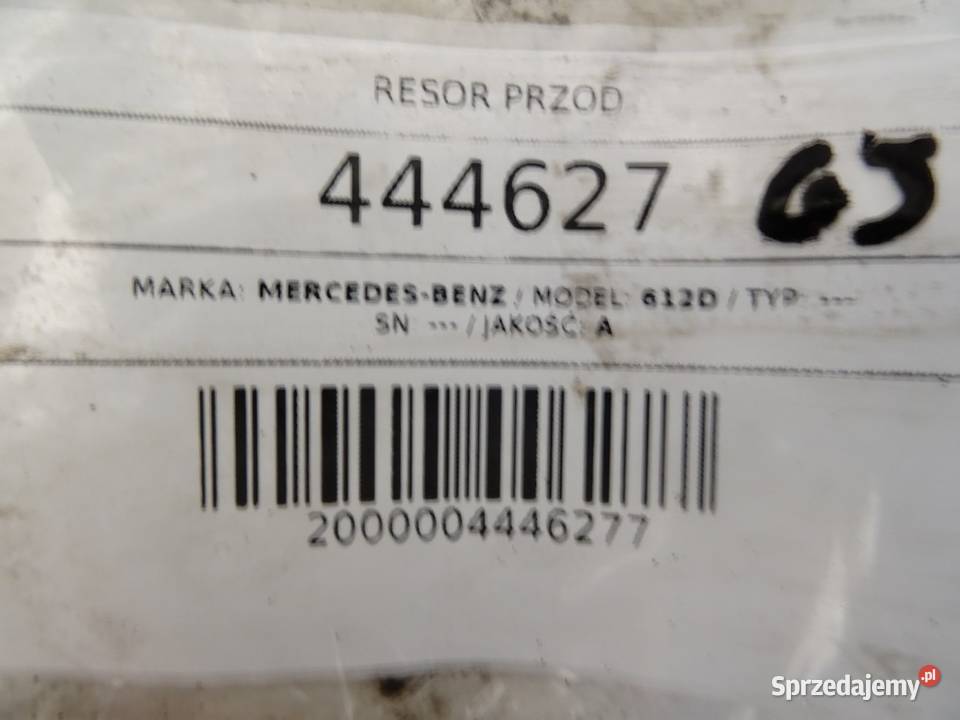 RESOR PRZÓD MERCEDES N Hatchback PIÓRO PRZEDNI sprzedam