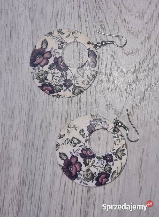 Kolczyki damskie kwiaty Łódź