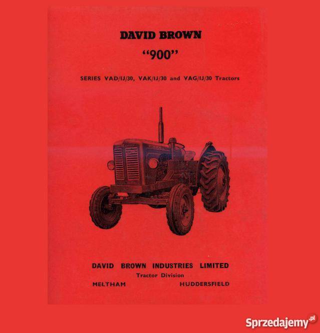 David Brown 780 900 4600 instrukcja obsługi Kielce