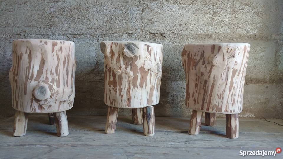 Stołki pieńki drewniane Białystok