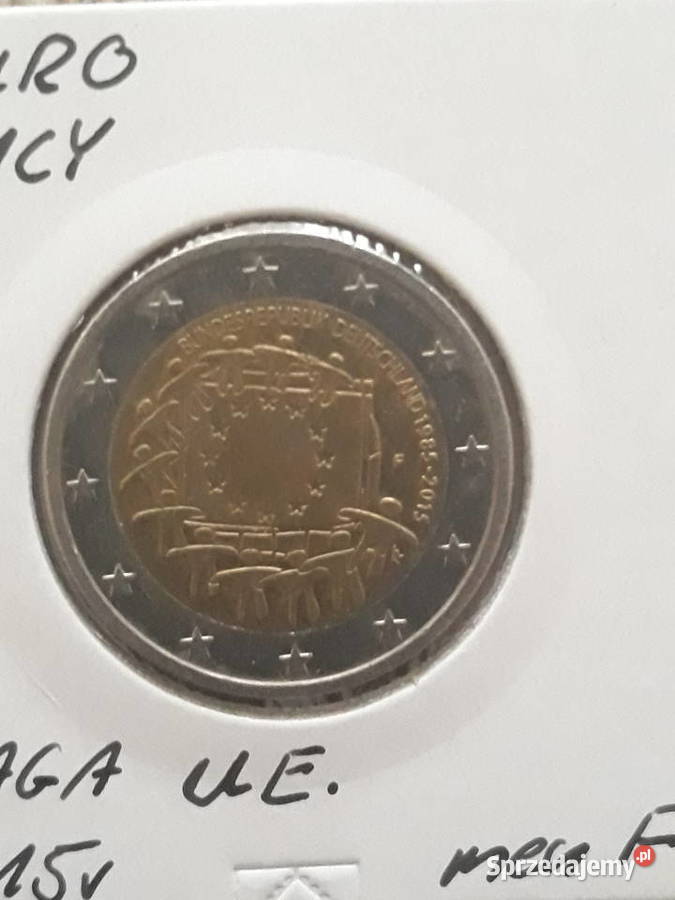 2 Euro 30 lat Flagi Unii Niemcy 2015 r men F wielkopolskie Konin