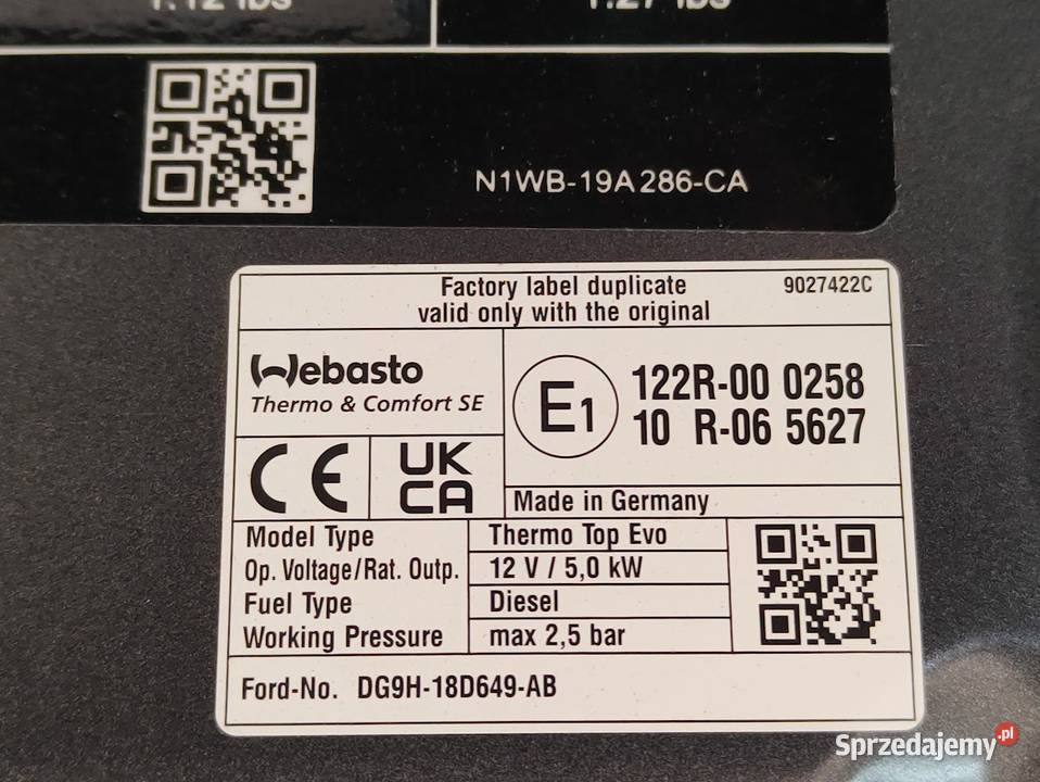 Maska Pokrywa Silnika Ford Ranger 2022