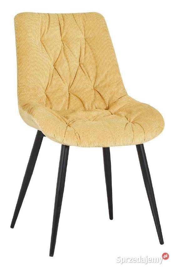 Beżowe Krzesło Tapicerowane Pik Wysyłka 24H Tarchały Małe