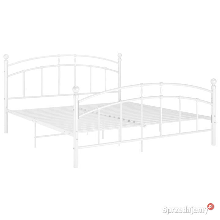 vidaXL Rama łóżka biała metalowa 180 x 200 Warszawa