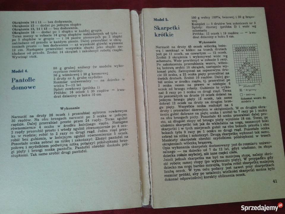 Dzianina dzieci w wieku szkolnym Irena Szymańska Łódź