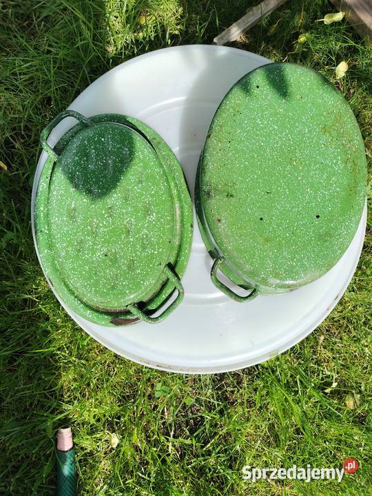 Brytwanka zielona emaliamała używana gęsiarka Choszczno sprzedam