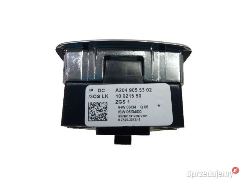 PRZEŁĄCZNIK SZYB A2049055302 MercedesBenz Eklasa Rok produkcji 2012