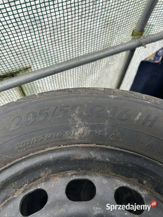 Felgi z oponami 20555 16 5x112 Średnica 16" Rząśnia sprzedam