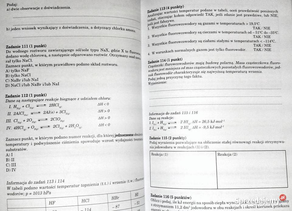 Chemia z nami zdasz Matura Romuald Hassa Chełm