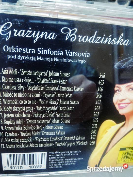 Brodzińska Niesiołowski Simfonia Varsovia Antykwariat mazowieckie Warszawa sprzedam