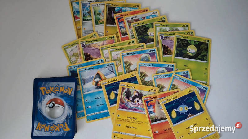 Zestaw mix bulk 100 sztuk Kart pokemon TCG