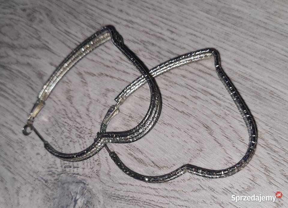 Kolczyki serca posrebrzane Łódź