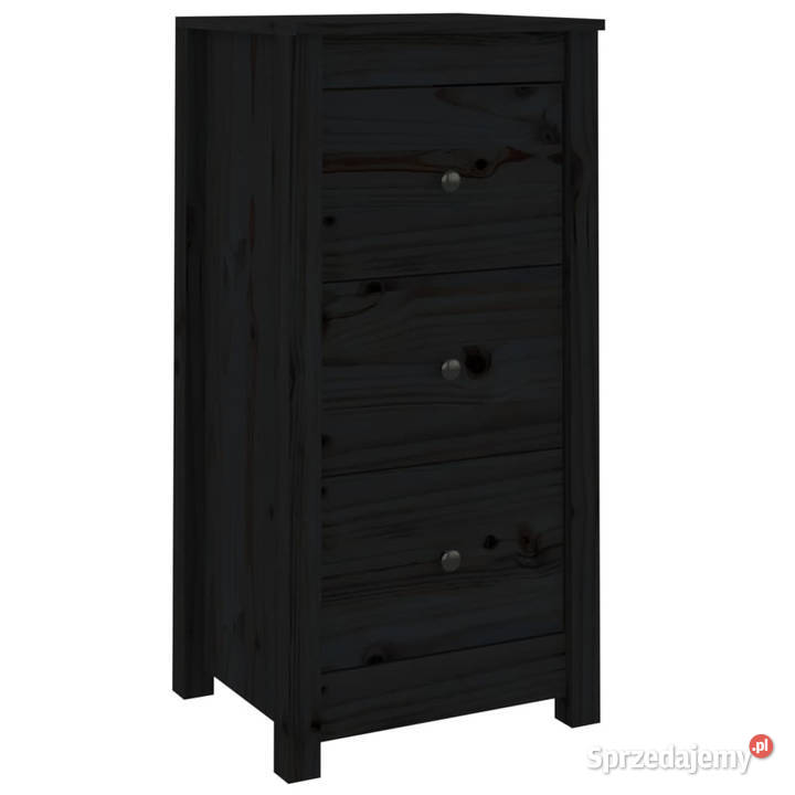Szafki 2 czarne 40x35x80 lite drewno sosnowe sprzedam