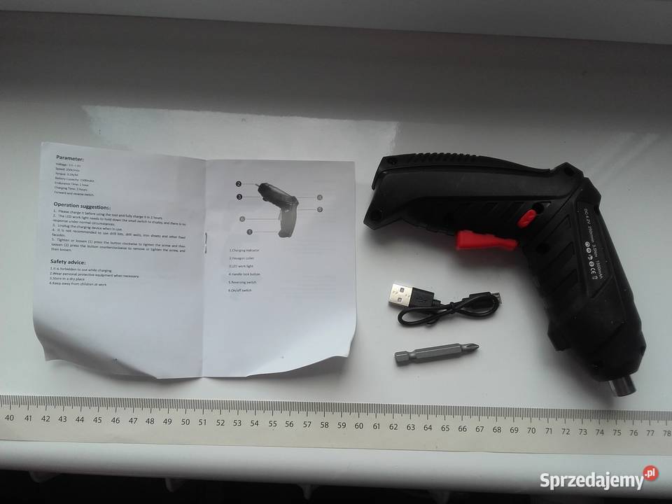 Wkrętak akumulatorowy 42V ZHCY 1500mAh 250RPM Dom i Ogród kujawsko-pomorskie Bydgoszcz
