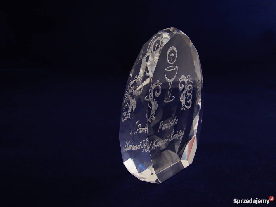 Statuetka kryształowa 65 x 95 GRAWER LASEROWY Malbork