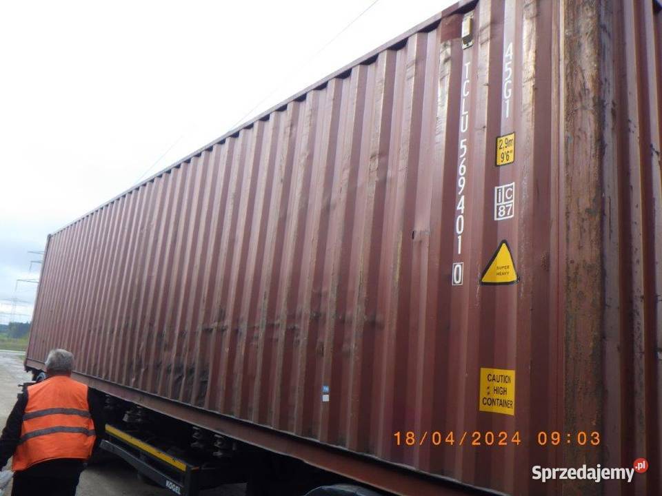 Kontener morskimagazynowy 40HC używany sprawny Magazynowanie Poznań sprzedam