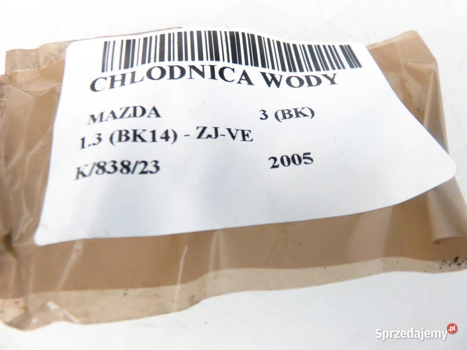CHŁODNICA WODY MAZDA 3 BK 13 osobowe