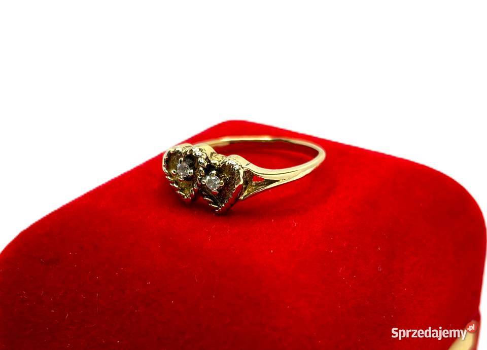 Złoty Pierścionek pr 585 26g Serce Pierścionki Elbląg