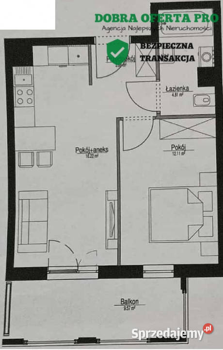 Nowe mieszkanie z balkonem i 2 miejscami garaż Pruszcz Gdański
