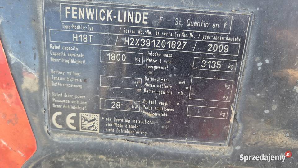 Wózel linde H18 Hryniewicze