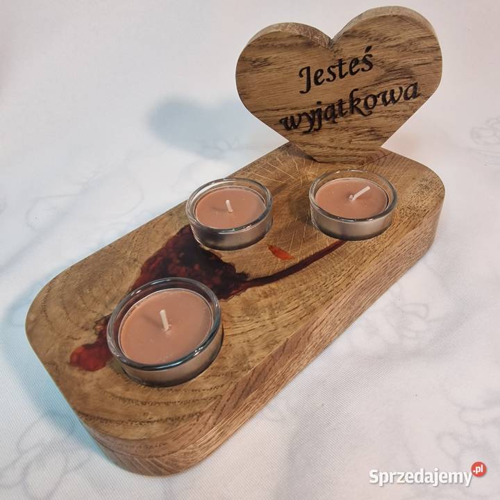 Świecznik drewniany Hanna No 4 Sępopol