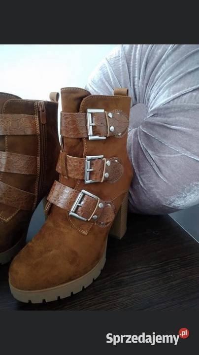 Buty lekko ocieplane obcas 10 Pozostałe Kłobuck sprzedam