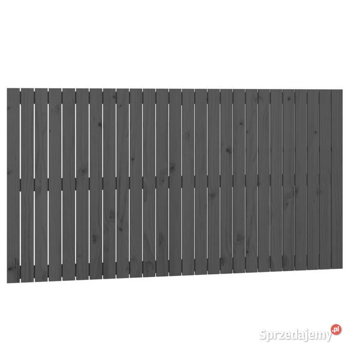 Wezgłowie łóżka szare 166x3x90 lite drewno Warszawa